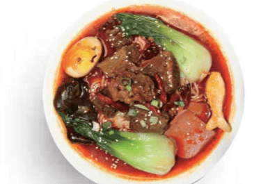 N2. Sichuan Mala Spicy Braised Beef Brisket Noodle 麻辣牛腩面