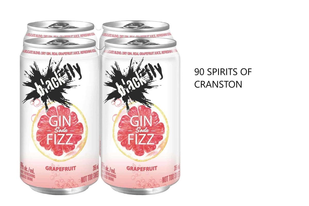 BLACK FLY GRAPEFRUIT GIN SODA FIZZ 4 CANS (1 x 4x355ML)