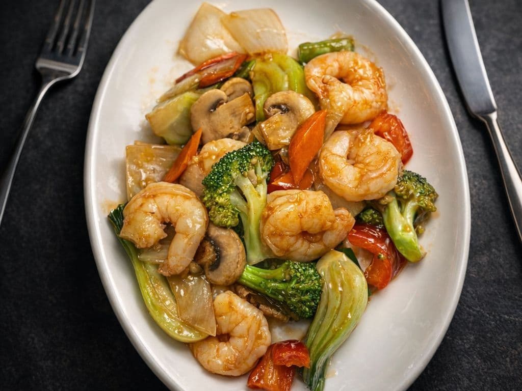 Shrimp stir fry