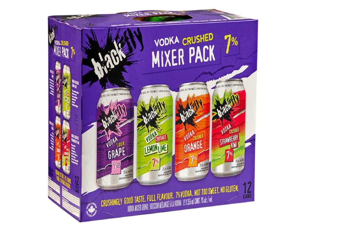 Black Fly Vodka Crushed Mixer Pack Purple (12 x 355 ml cans)