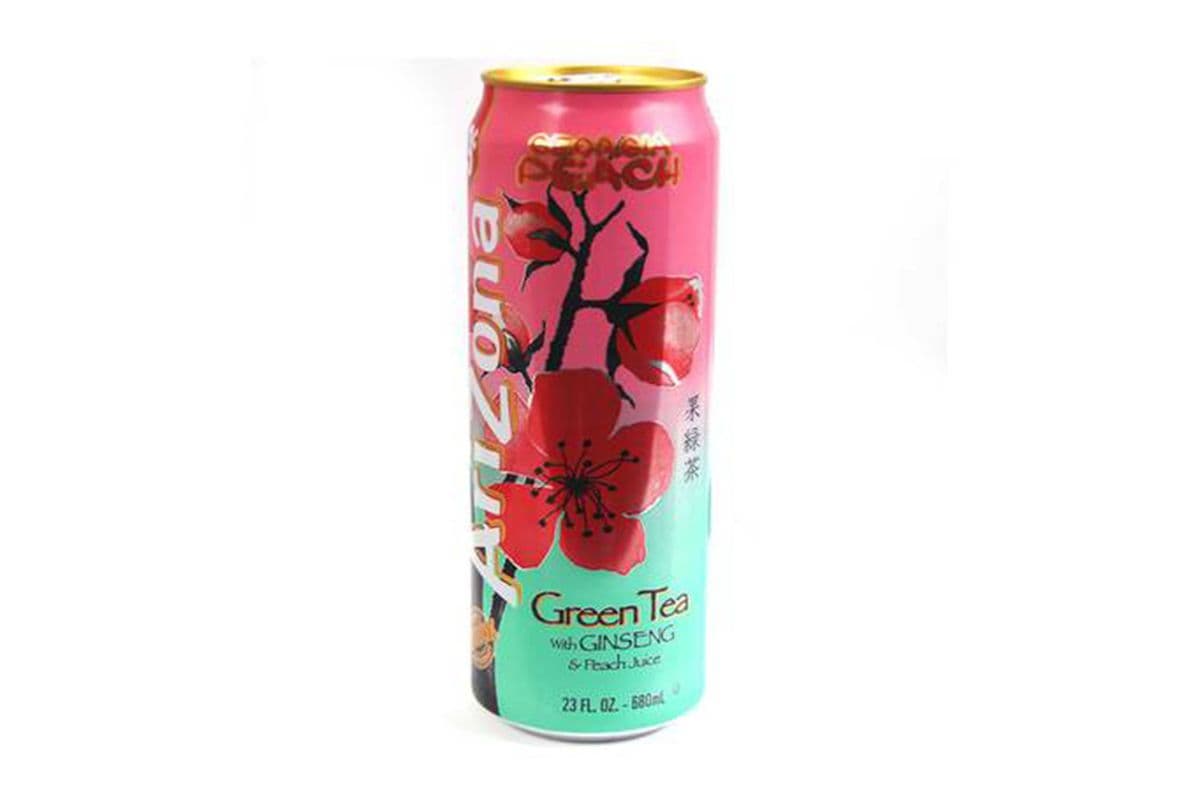 Arizona Georgia Peach-Green Tea with Ginseng & Peach (650 ml)