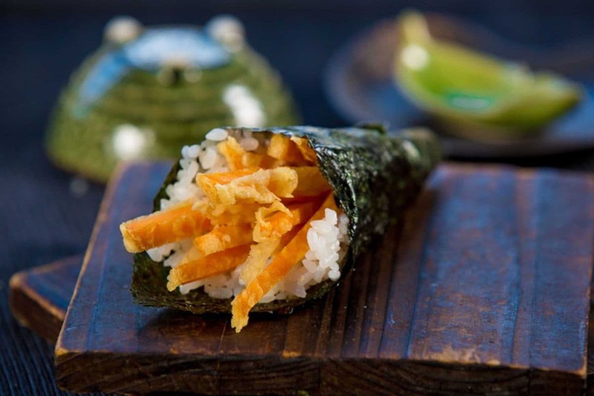Tempura Yam Hand Roll
