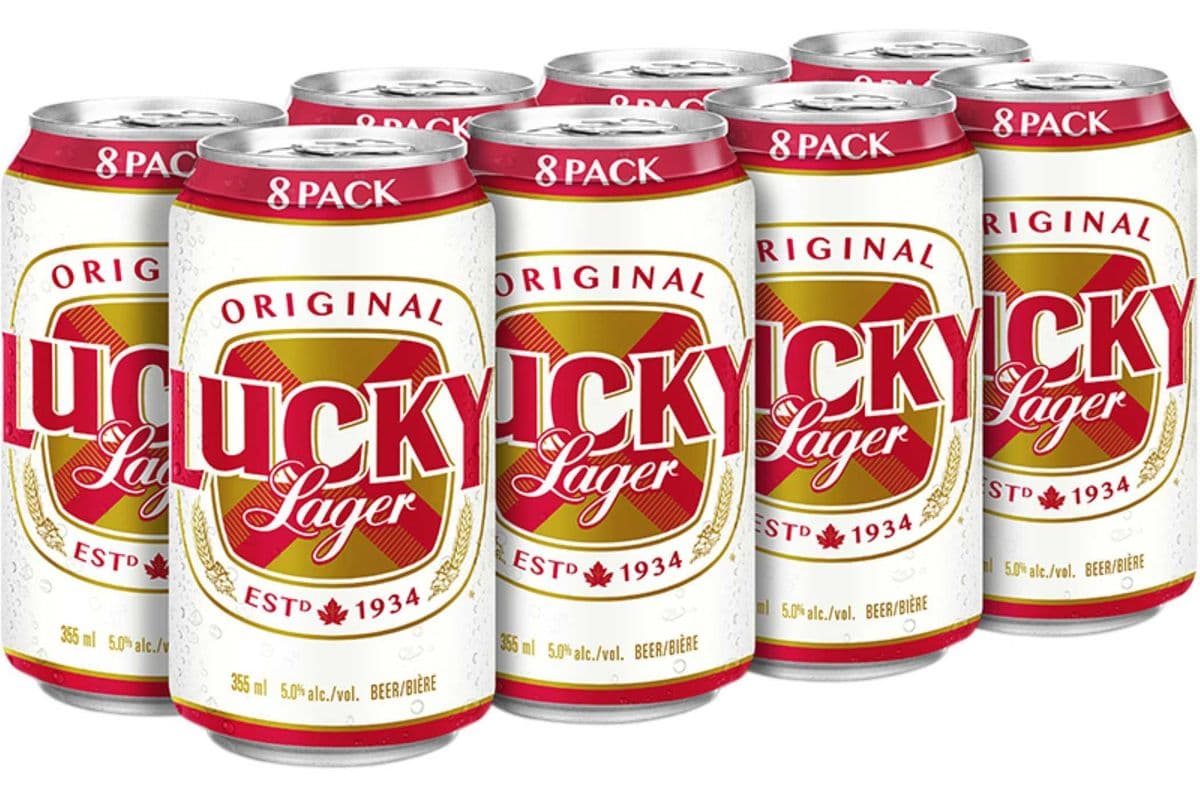 Lucky Lager 8 can (8 x 355 ml)