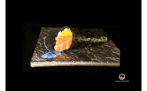 165. Mango/Salmon Hand Roll
