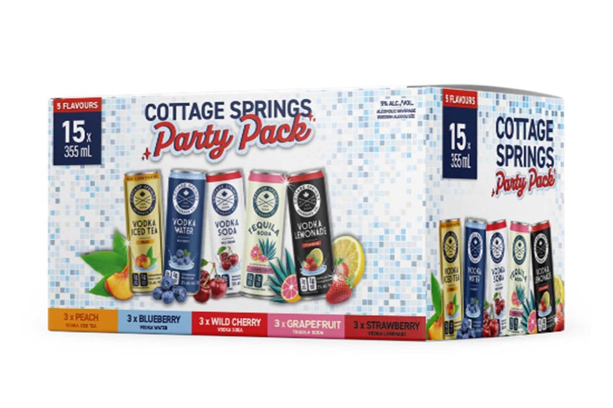 Cottage Springs Party Pack Variety PACK 15 CANS (15 x 355 ML)