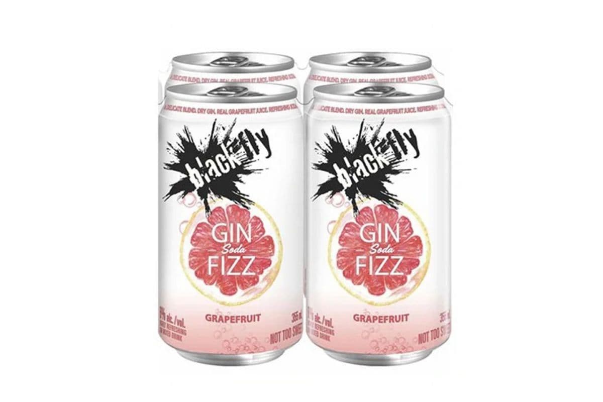 Black Fly Gin Soda Fizz Grapefruit (4 x 355ml Cans)