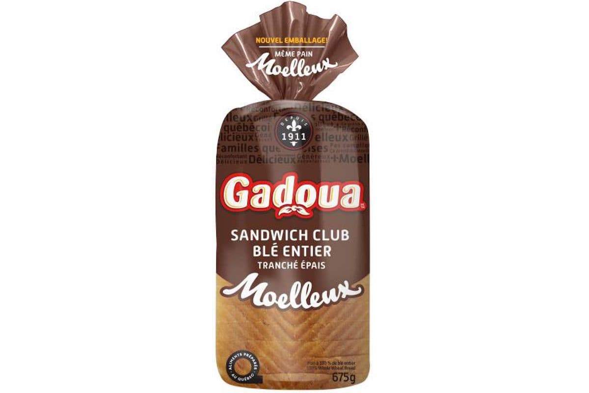 Gadoua - Tranchés Épais Blé-Entier / Whole Wheat Sandwich Club (675 g)