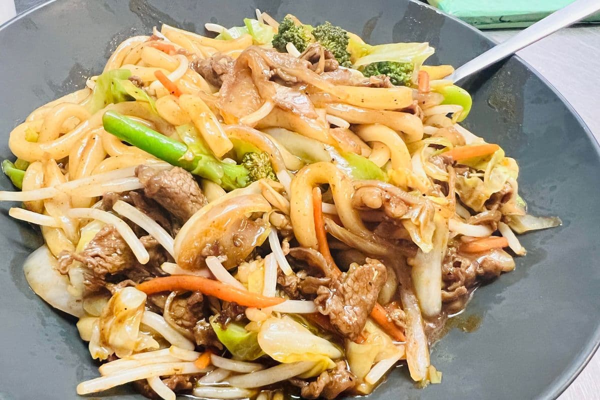 Beef Yaki Udon or Soba Stir Fry