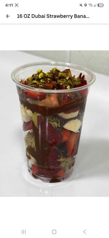 20 OZ Dubai Strawberry Banana Cup
