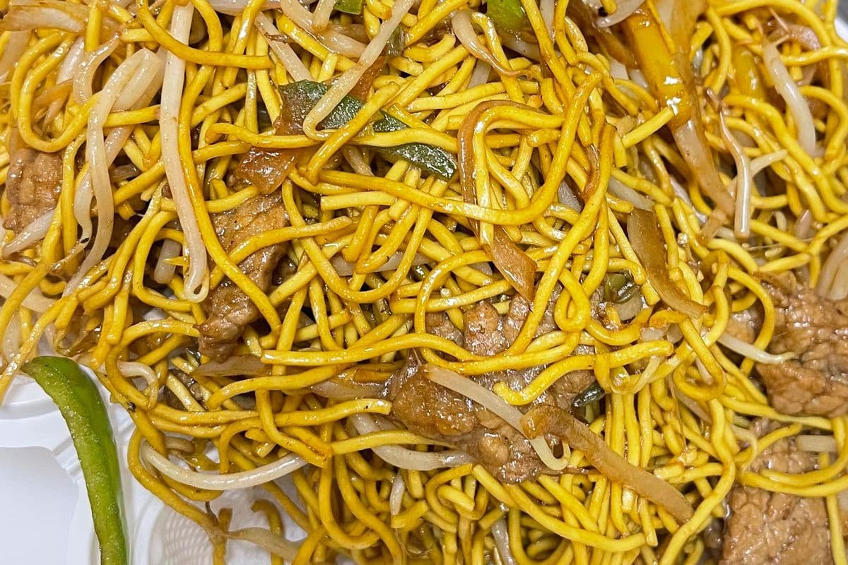 95. Beef and Vegetables Chow Mein