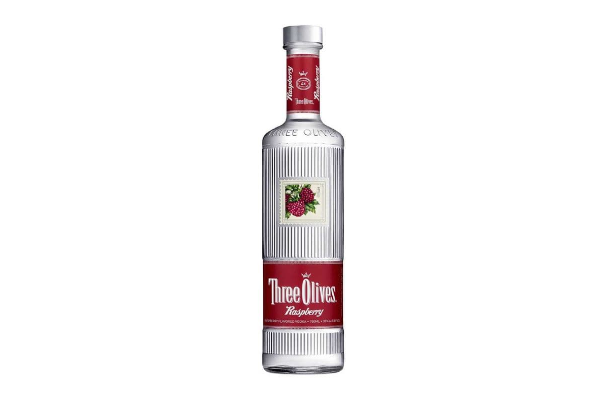 Three Olives Raspberry Vodka-750ml (1 x 750ml)