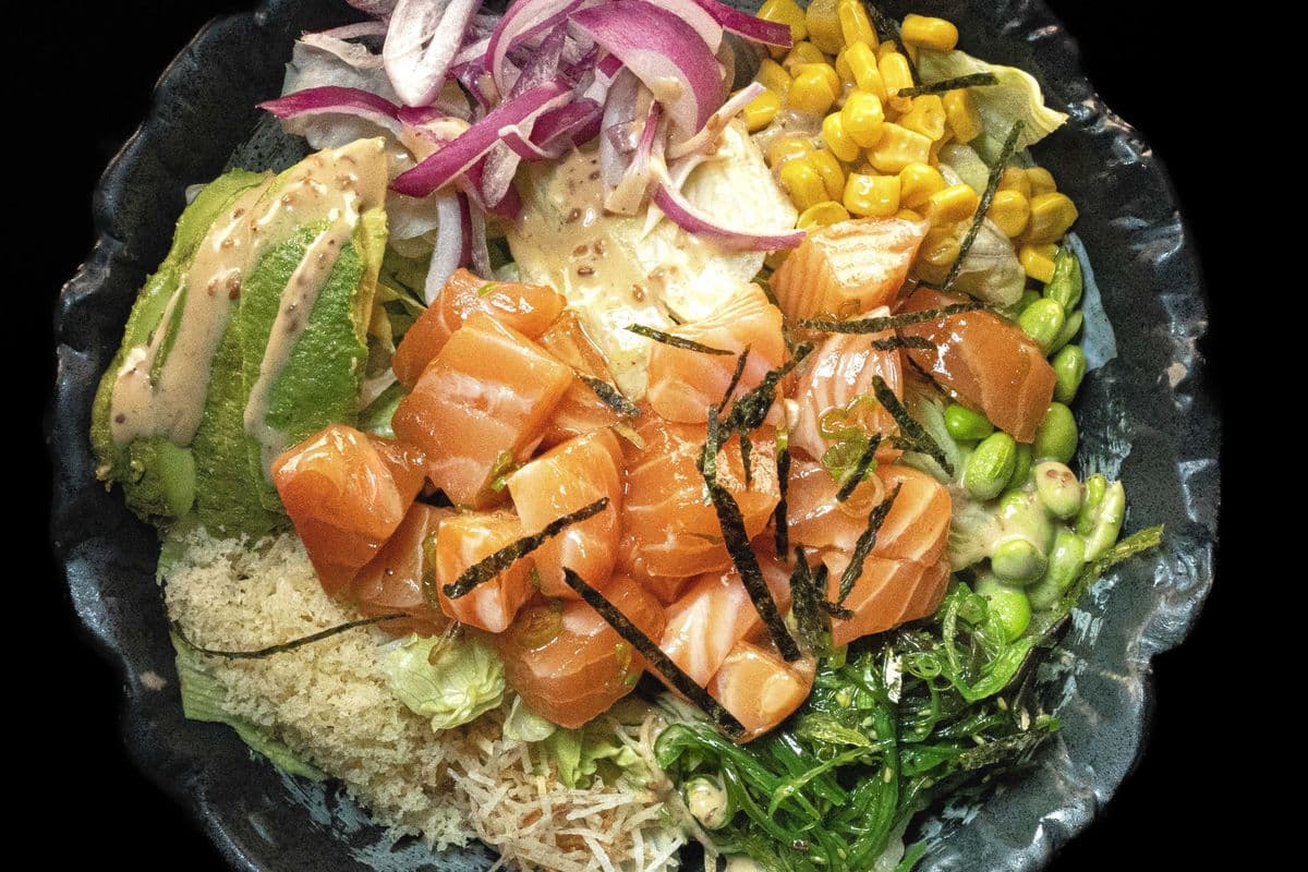 1075. Salmon Poke Bowl