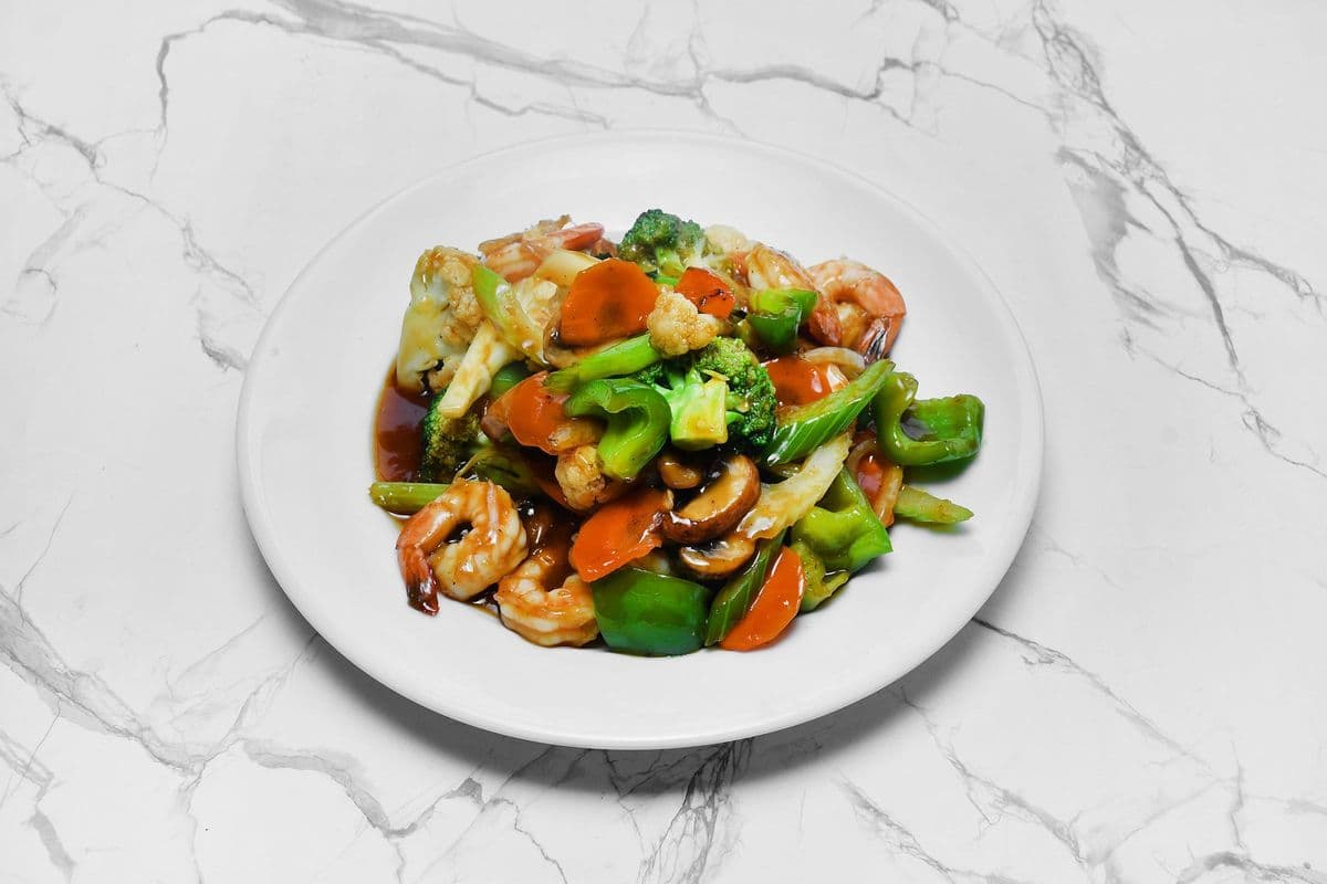 70. Stir Fried Shrimp with Veg