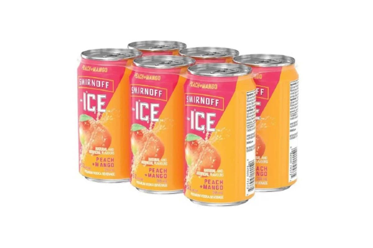 Smirnoff Ice Peach Lemonade (6 x 355 ml Cans)