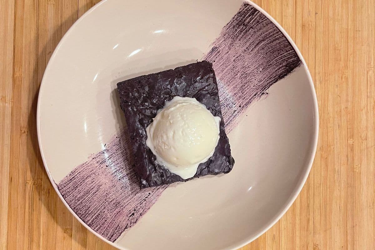 Warm Ube Brownie