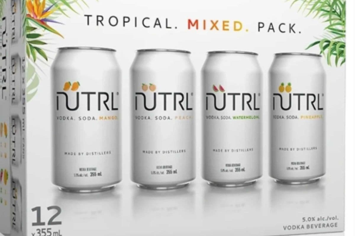 Nutrl Vodka Soda Tropical Mixer (12 x 355ml)