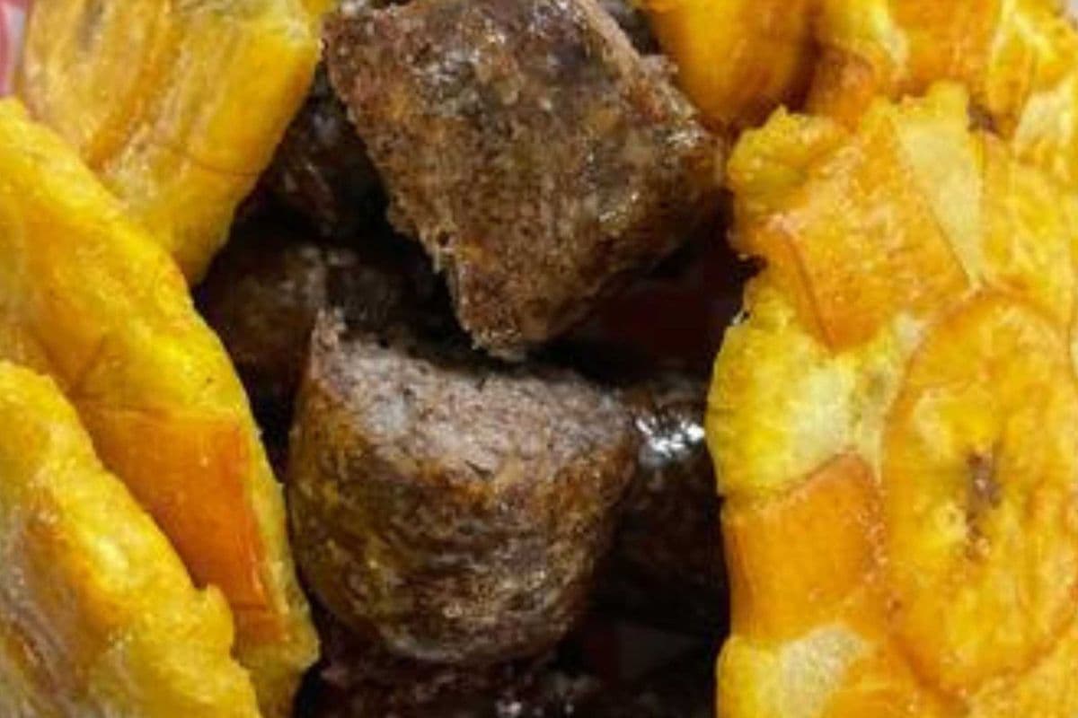 Morcilla + Patacones