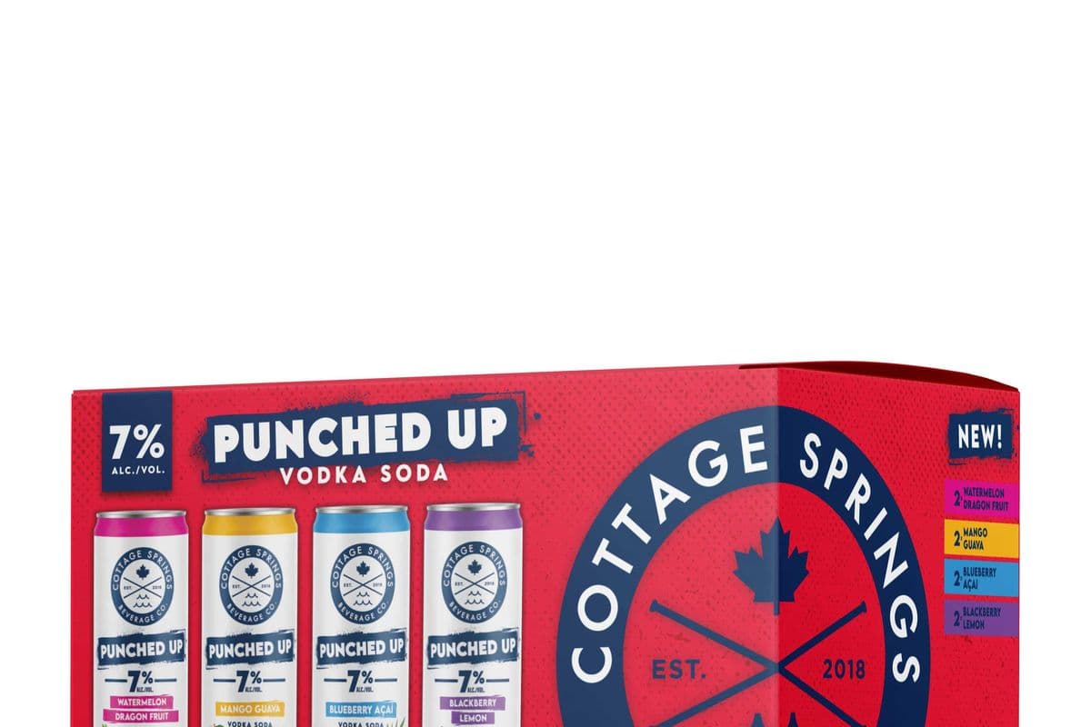 Cottage Springs Punched Up Vod Soda Mixed 8x355ml (1 x 355ml)