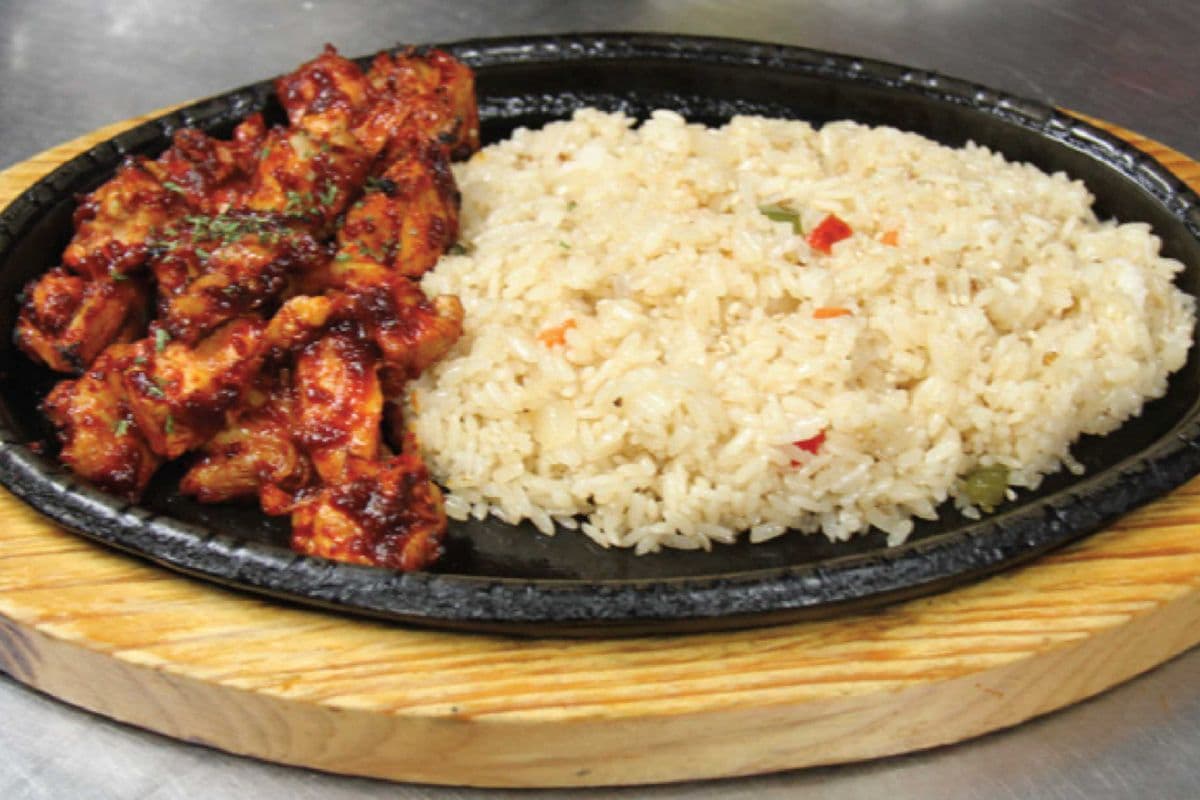 Blazing Fire Chicken with Fried Rice