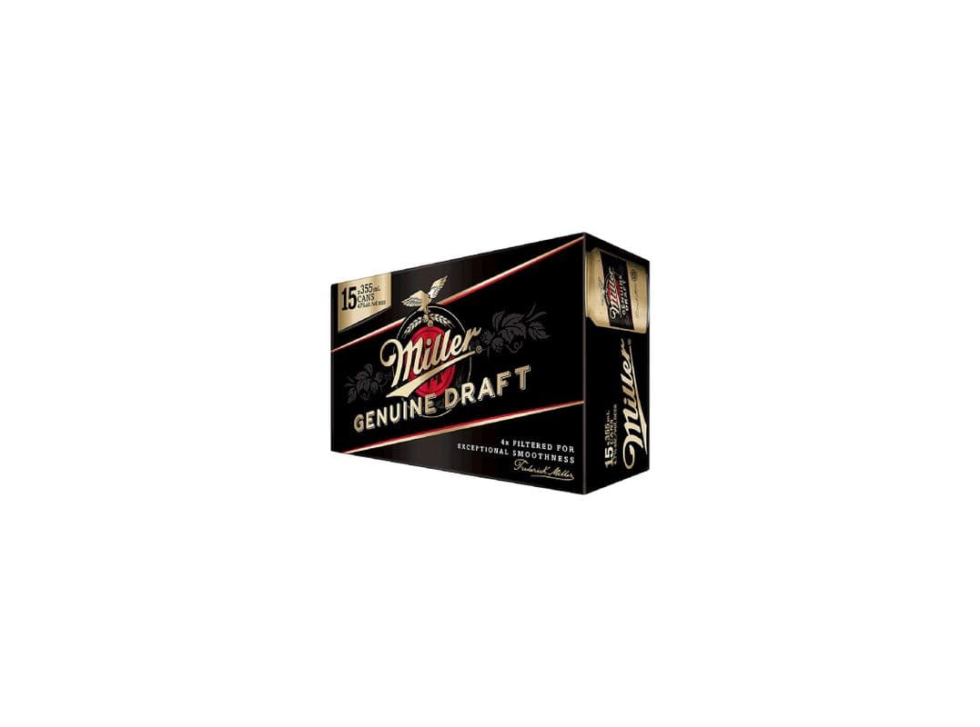 Miller Genuine Draft 15 can (15 x 355 ml Can)