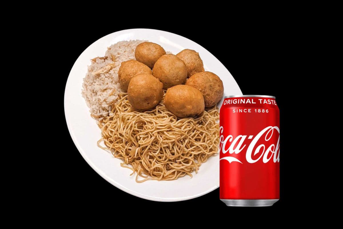 Dinner (B) with Chicken Balls + Drink
