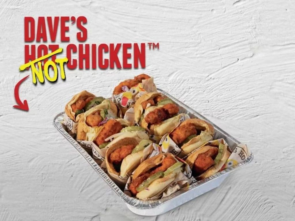 Dave's NOT Chicken Sliders Hot box