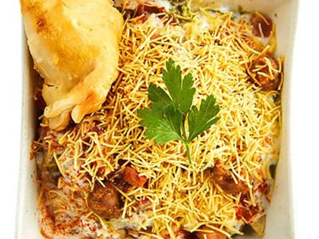 Chana Samosa Chaat