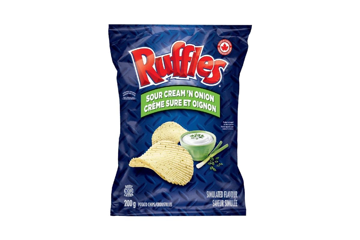Ruffles Sour Cream N Onion Chips (200 g) 1000055
