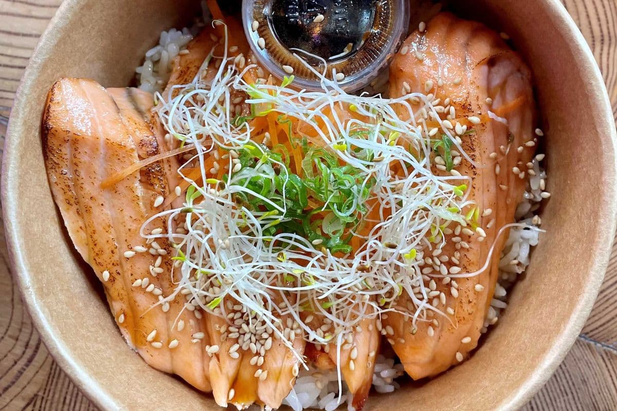 Salmon Teriyaki Don KK