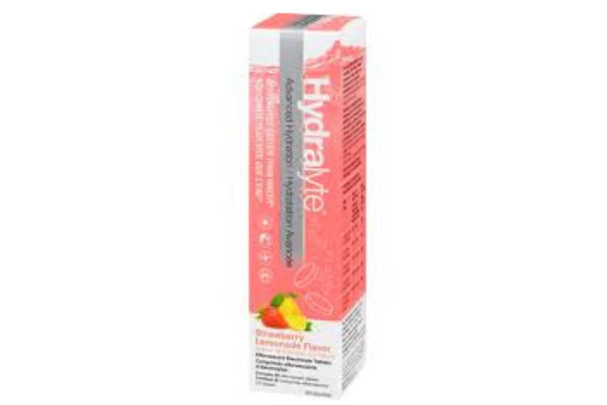 Hydralyte Effervescent Electrolyte Tablets (Strawberry Lemonade) (20 tabs)