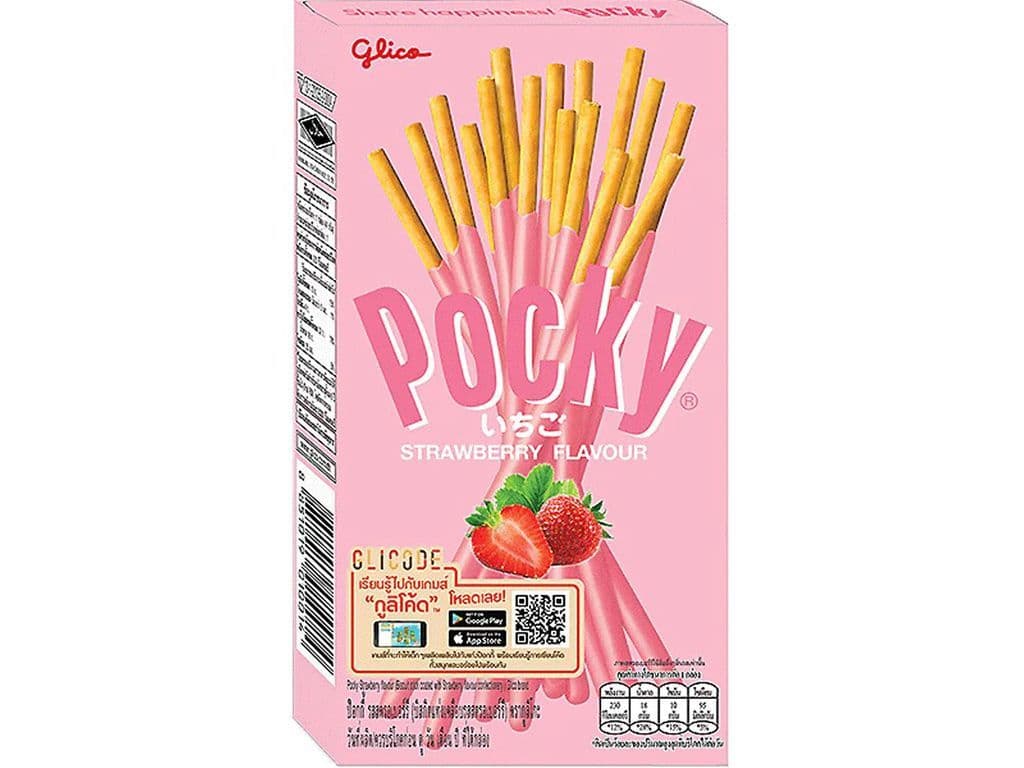 Pocky Strawberry Biscuit Sticks 45g Crunchy Snack