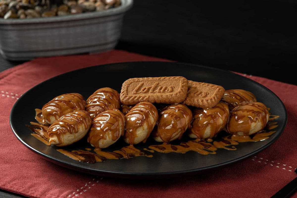 Lotus Caramel Mini Pancakes