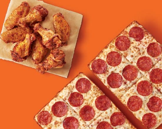 Detroit-Style DEEP!™ Dish Pepperoni Pizza and Caesar Wings™ Bundled Special