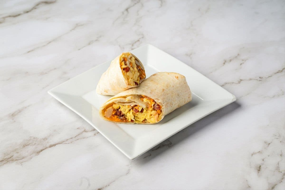 Bacon Scrambled Egg Loaded Wrap