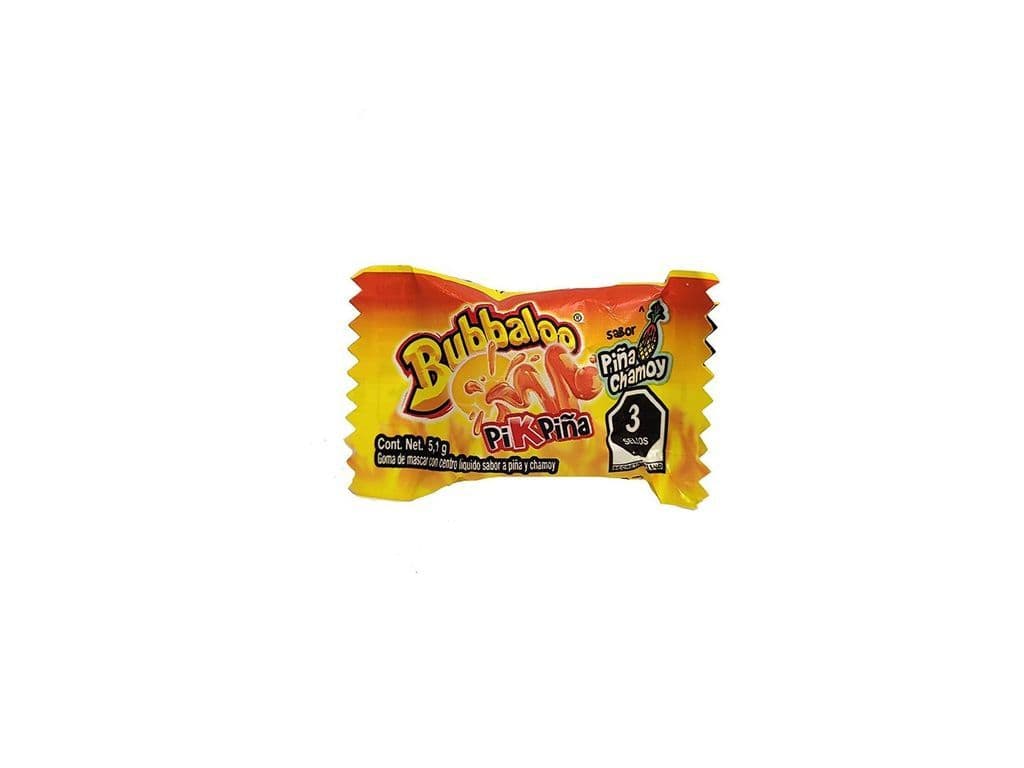 Bubbaloo Pineapple Chamoy Mexican Candy Bubble Gum with Liquid Center