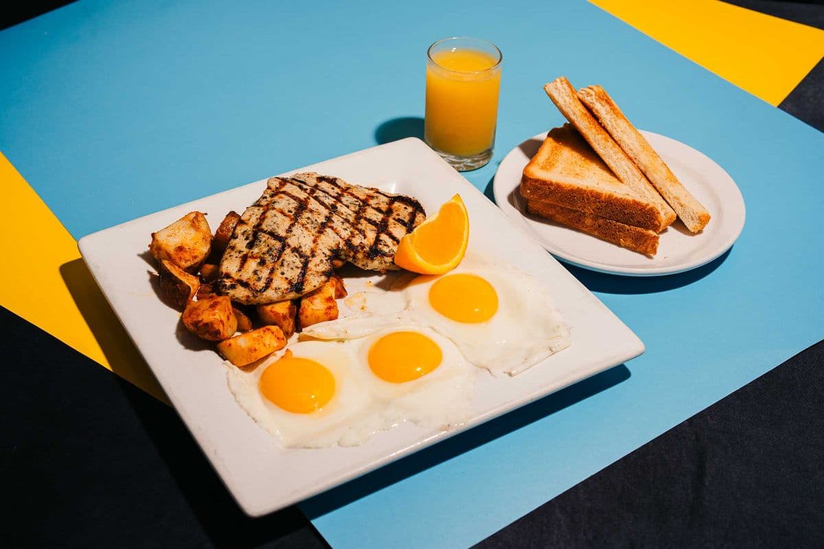 Grilled Chicken and Eggs