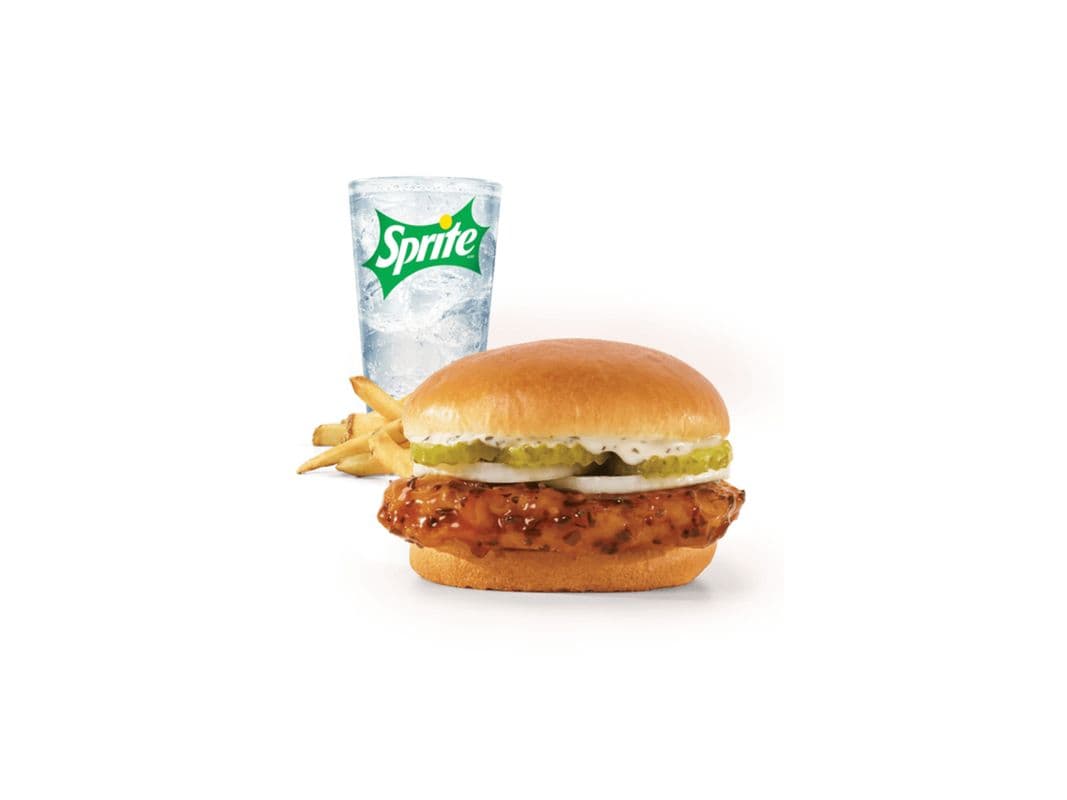 Sandwich au poulet épicé, BBQ / Spicy Korean BBQ Chicken Sandwich Combo (Grand / Large)
