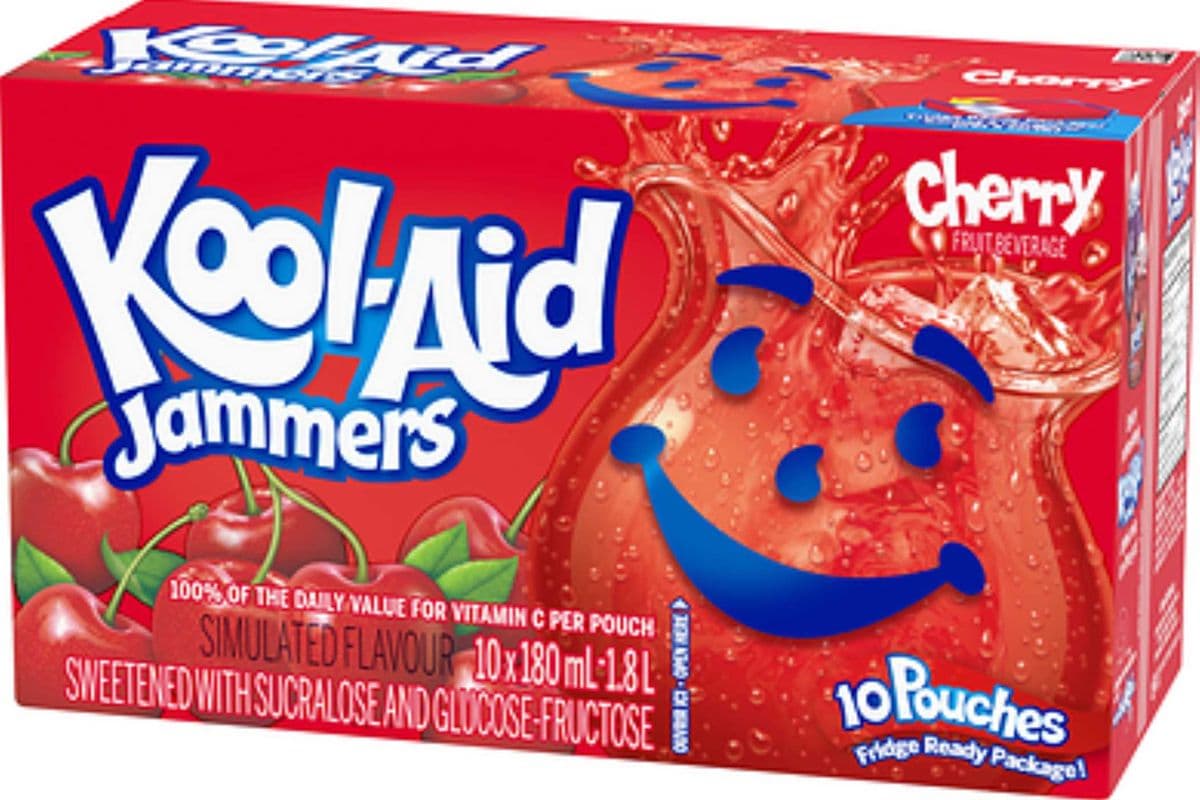 Kool-Aid - Cherry - 10 Pouchesx180ml