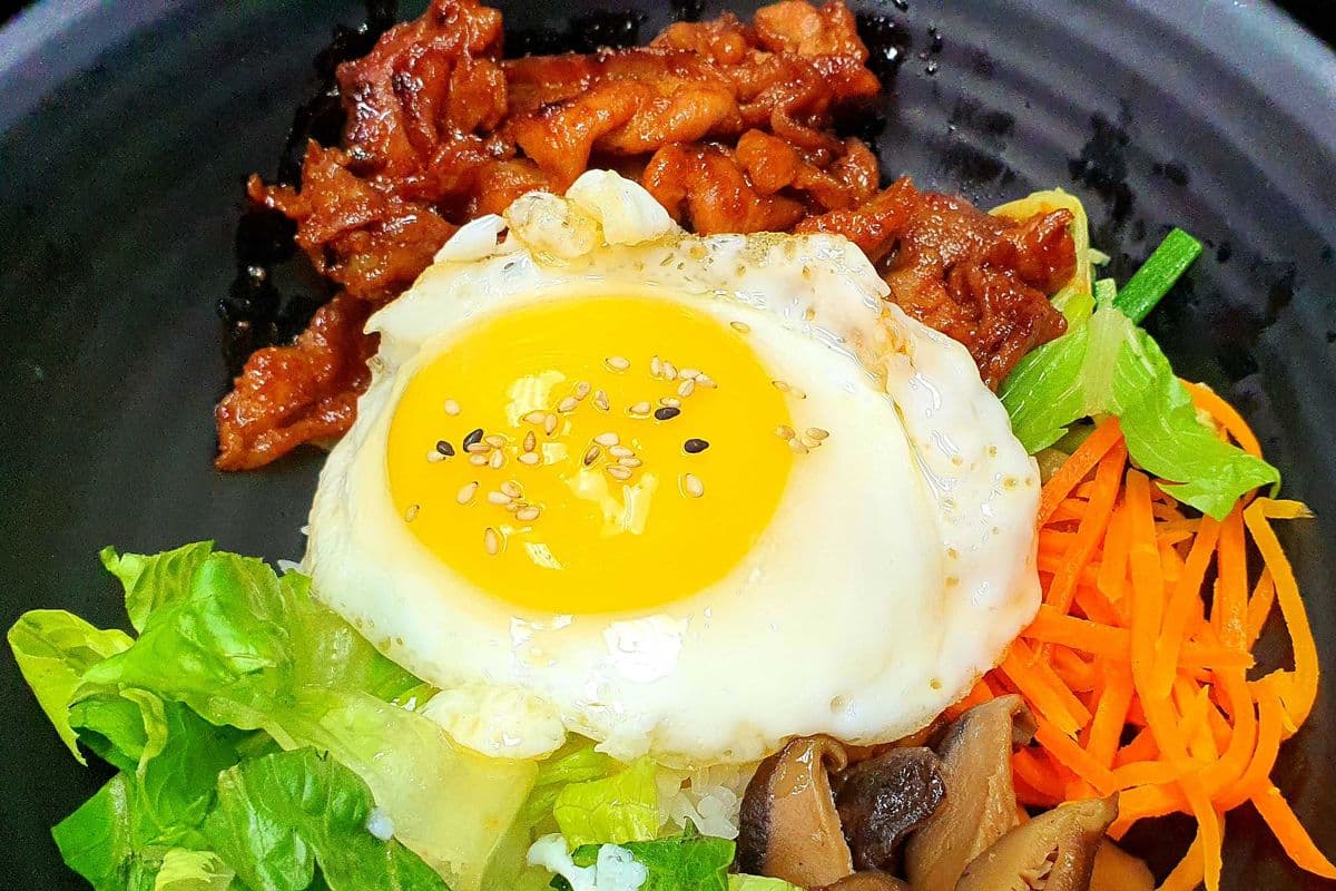 Spicy Pork BBQ Bibimbap with Egg