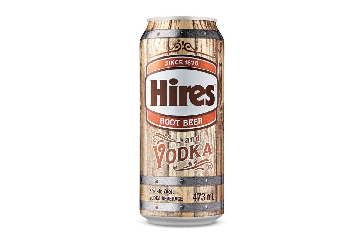 Hires Root Beer and Vodka (1 x 473mL Can)