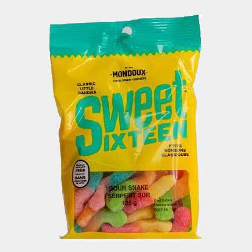 Sweet Sixteen Serpent sur (135g) / Sweet Sixteen Sour Snakes (135g)