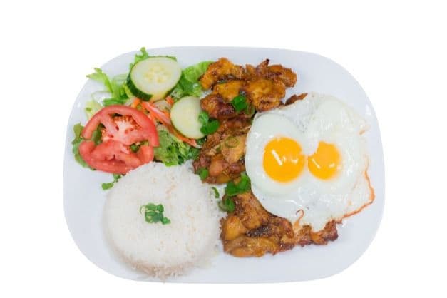 R3.Grilled Lemongrass Chicken & Fried Egg Rice-燒雞飯用香茅同炒飯醃製-Cơm Gà Nướng Trứng Ốp La