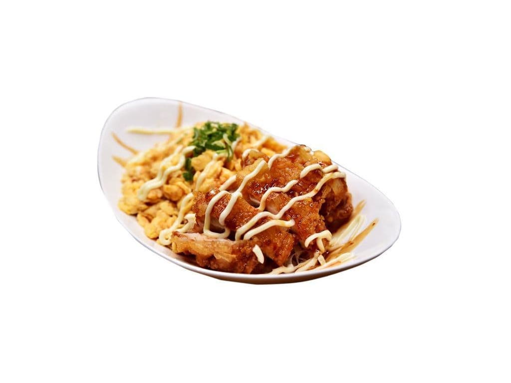 Fried Chicken Over Rice