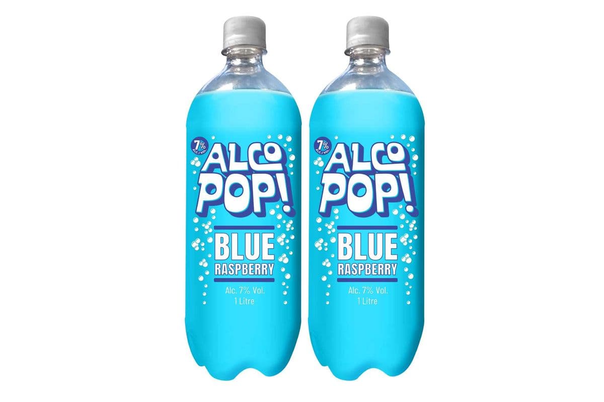 PAIR x 1L AlcoPop Blue Raspberry (7% ABV) (2 x 1L)