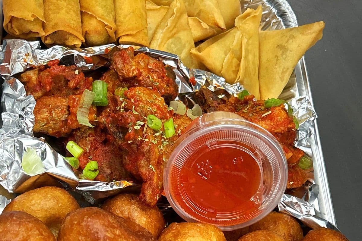 Tray of small chops