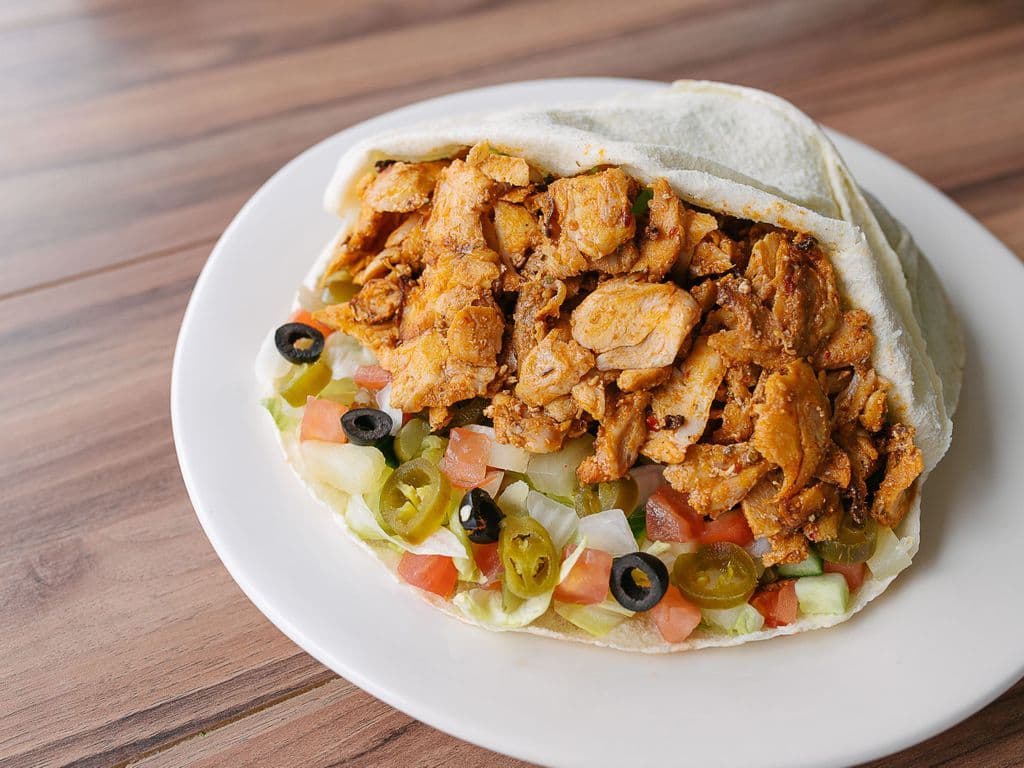 Large Chicken Donair Pita Wrap