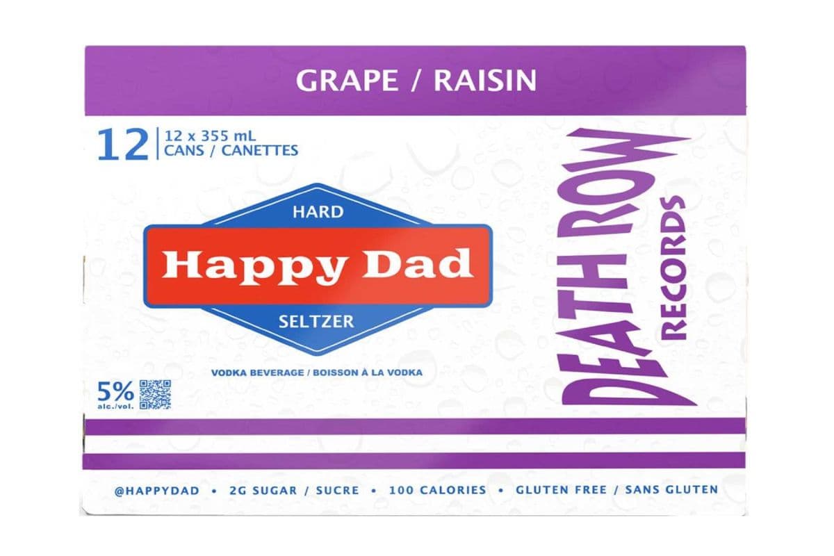 Happy Dad Hard Seltzer Grape (12 Pack) (12 x 12x355ML)