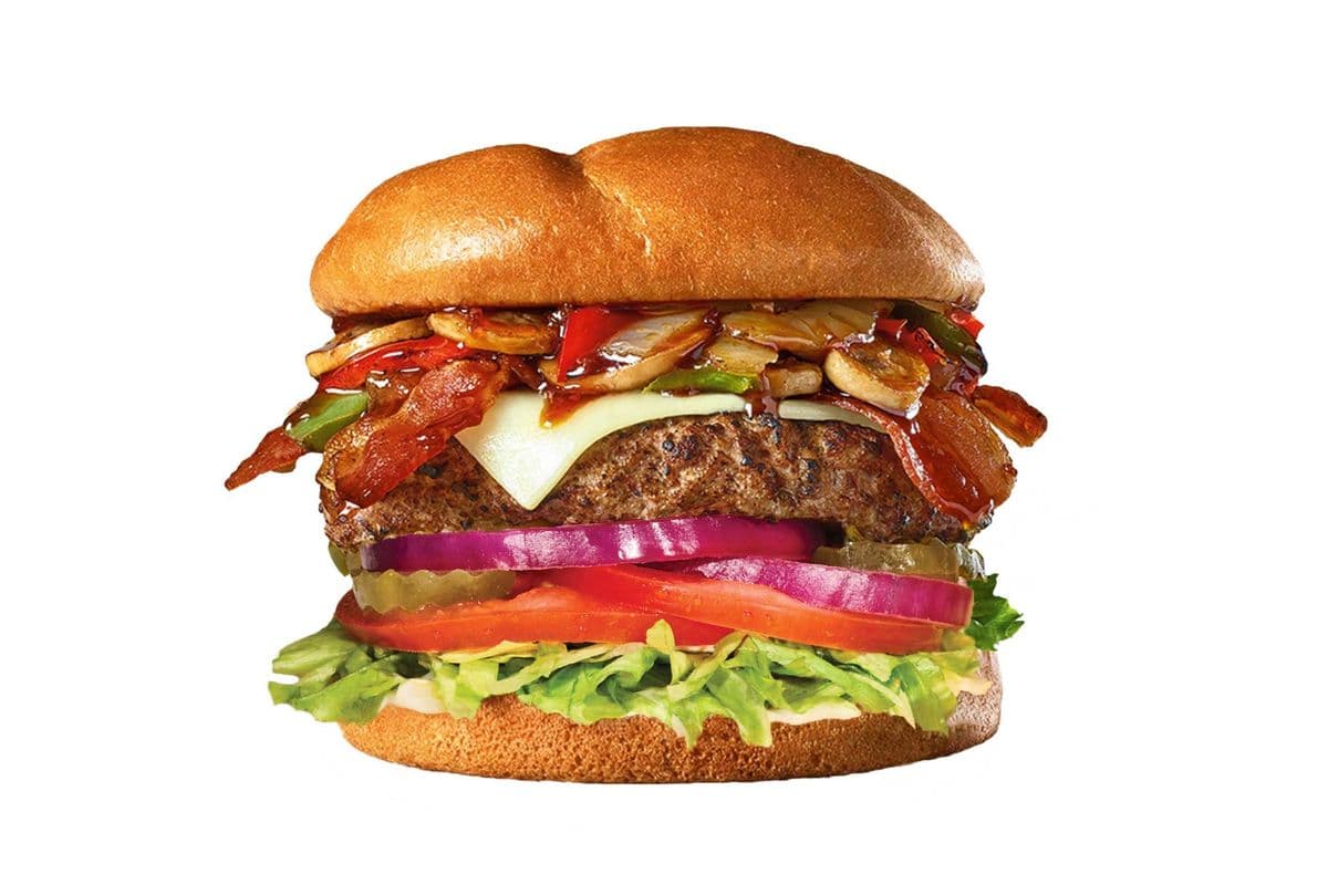 Spill The Bourbon Burger and Fries