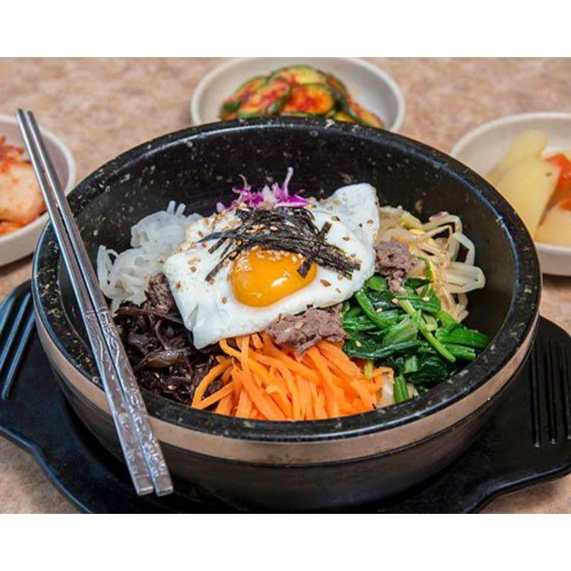 76. Hot Stone Bibimbap With Bulgogi (Beef)