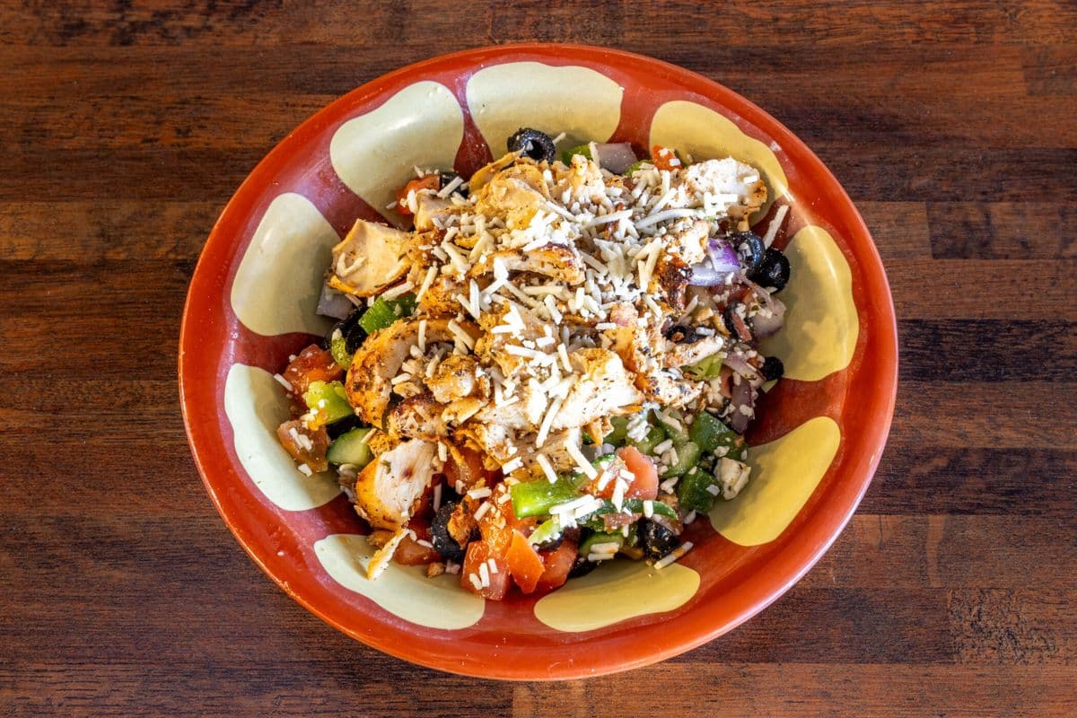 Greek Salad with Meat
